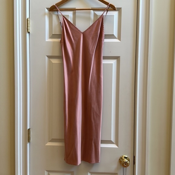L’academie The Silk Slip Dress Nude Small - Picture 2 of 7